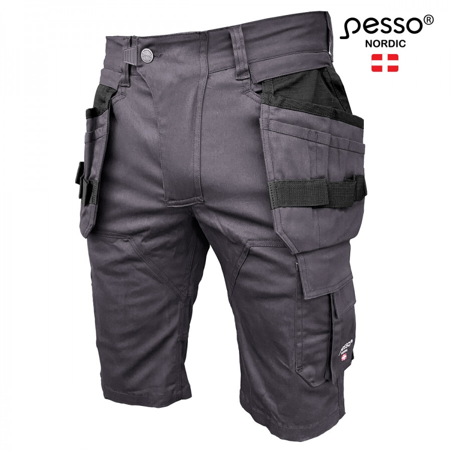 Arbetsshorts Pesso Stretch 215, grå