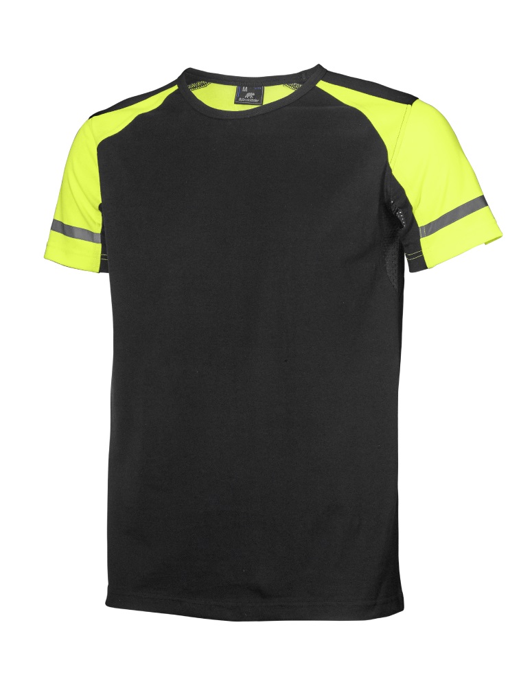 Björnkläder Visibility T-shirt, svart/gul