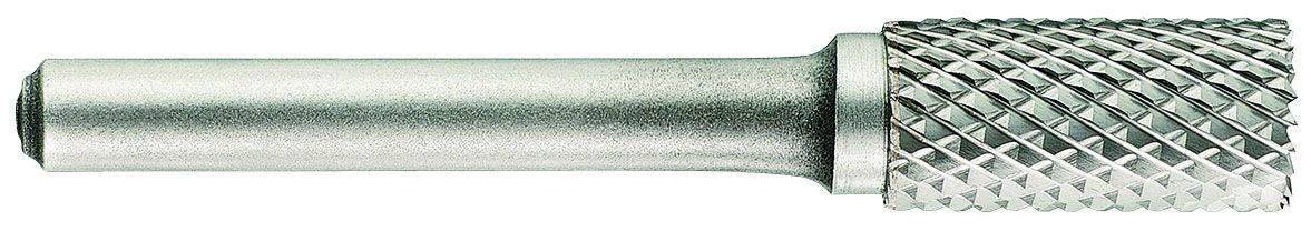 Hårdmetallfrässtift, cylindrisk, Ø 8 mm. Skaft 6 mm. I plastask