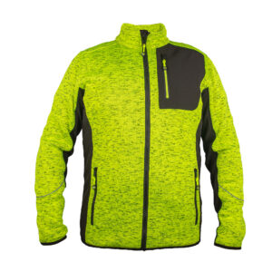 HW River Hi-Vis stickad jacka, gul