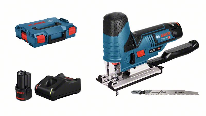 Sladdlös sticksåg Bosch GST 12V-70, 2x3.0, 12V-40, L-BOXX
