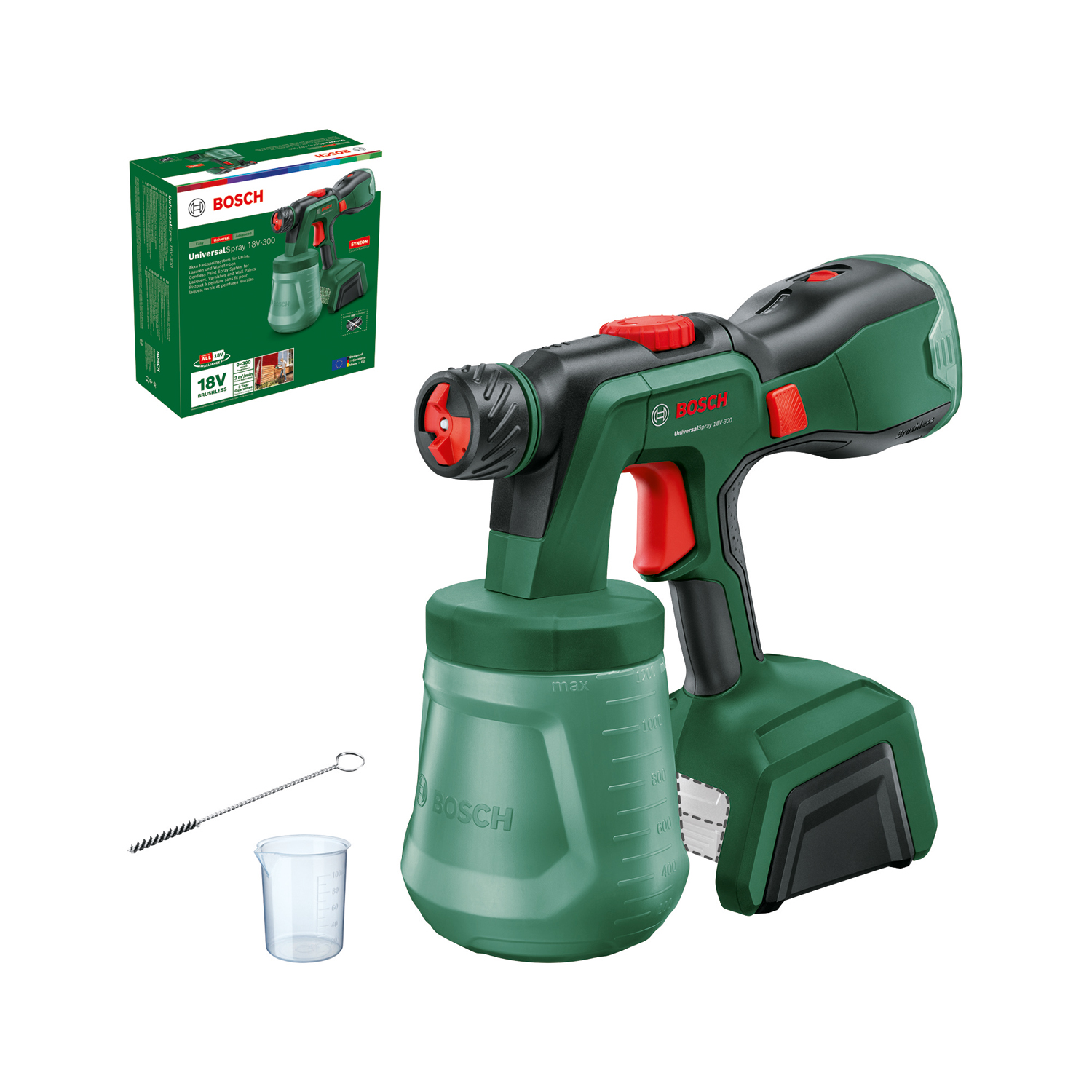 Färgsprutsystem Bosch Green UniversalSpray18V-300, SOLO