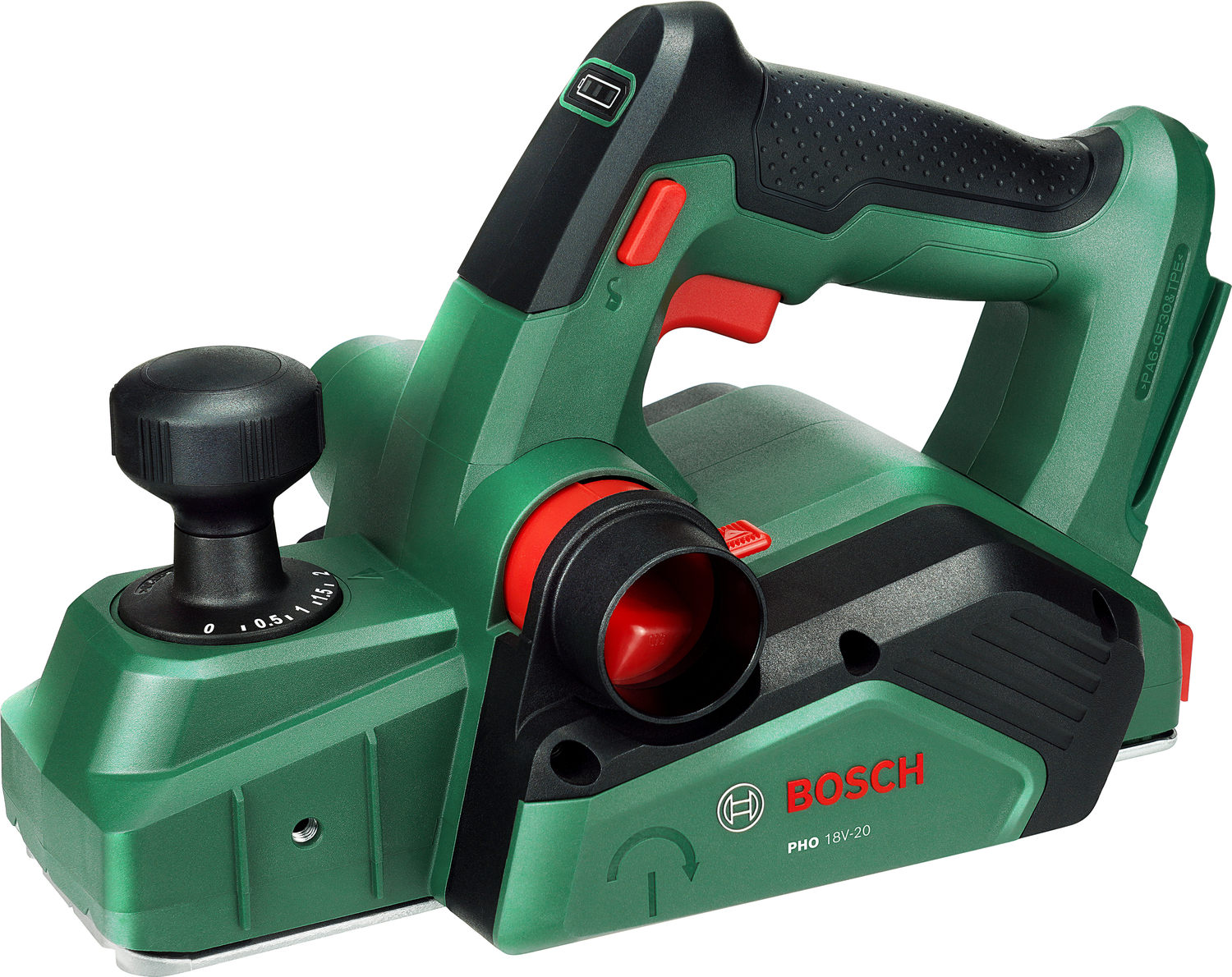 Sladdlös hyvel Bosch Green PHO 18V-20