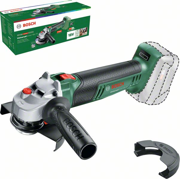 Sladdlös vinkelslip Bosch Green Universal Grind18V-75, SOLO