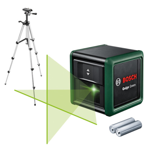 Quigo Green korslinjelaser, sats Bosch Green
