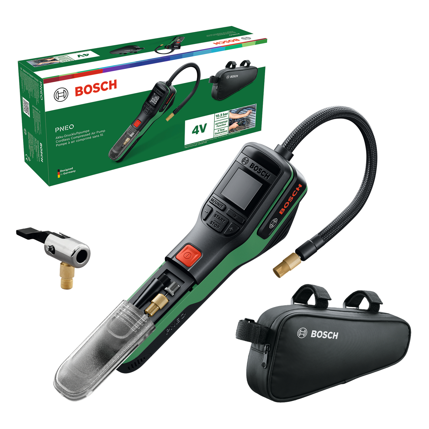 Batteridriven luftpump, sats Bosch Green PNEO