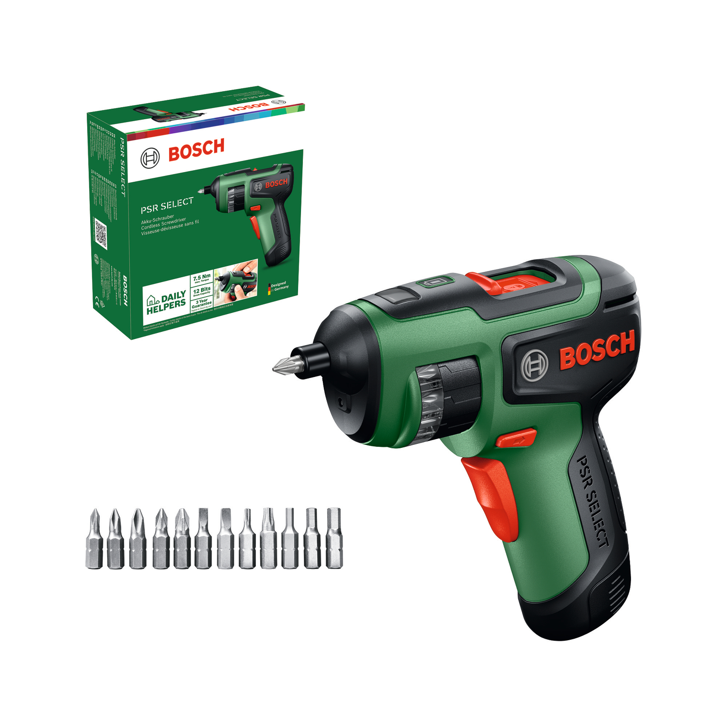 Sladdlös skruvdragare Bosch Green PSR Select II