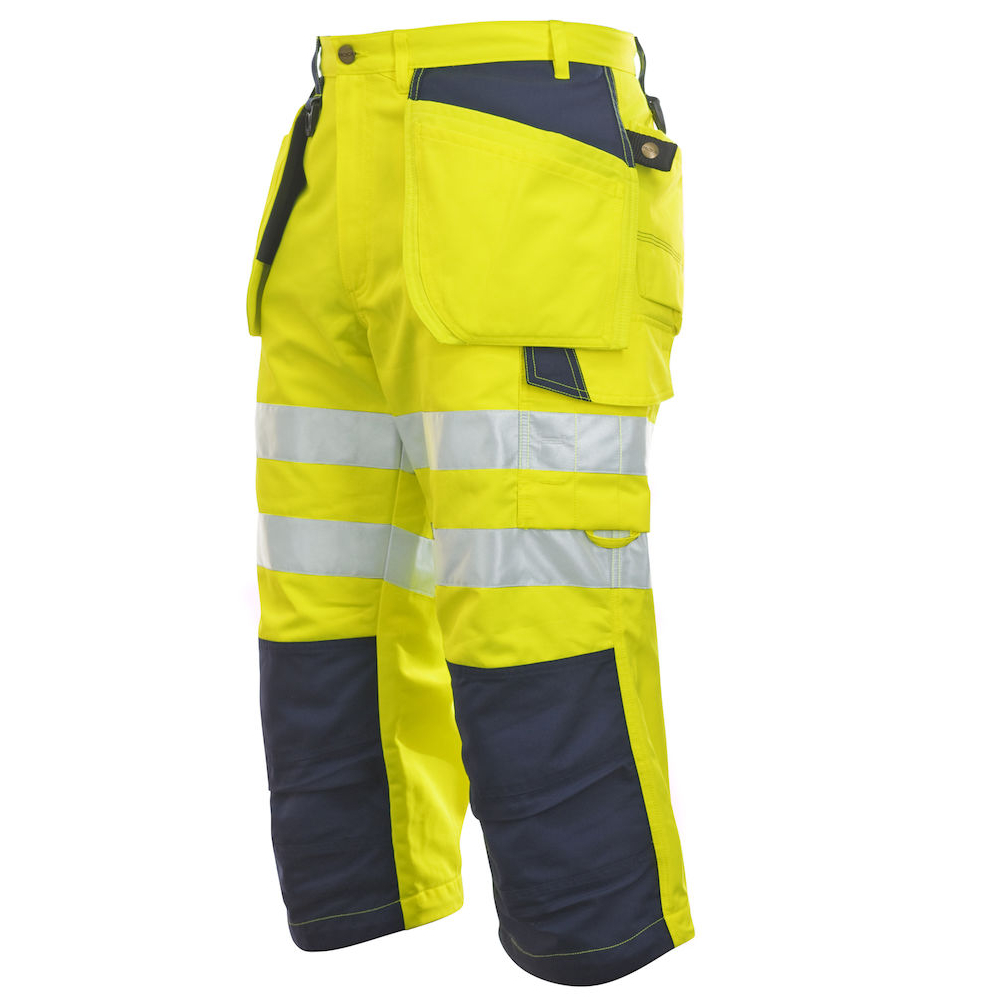 Varsel med hängfickor Projob 6510, 3/4 3/4-byxor, gul - Bild 2