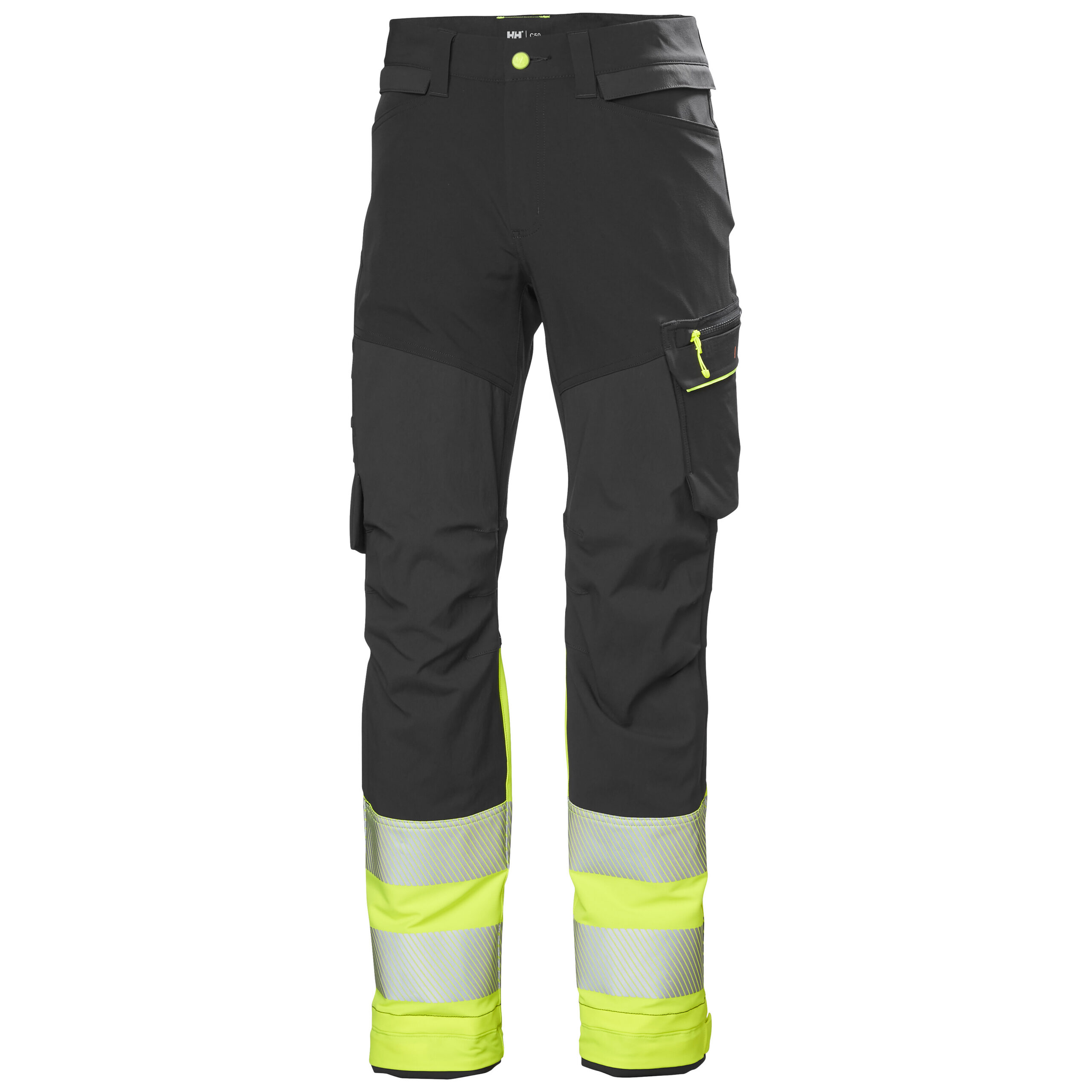 Byxor Helly Hansen ICU BRZ CNCT, HIVIS klass 1, gul/mörkgrå