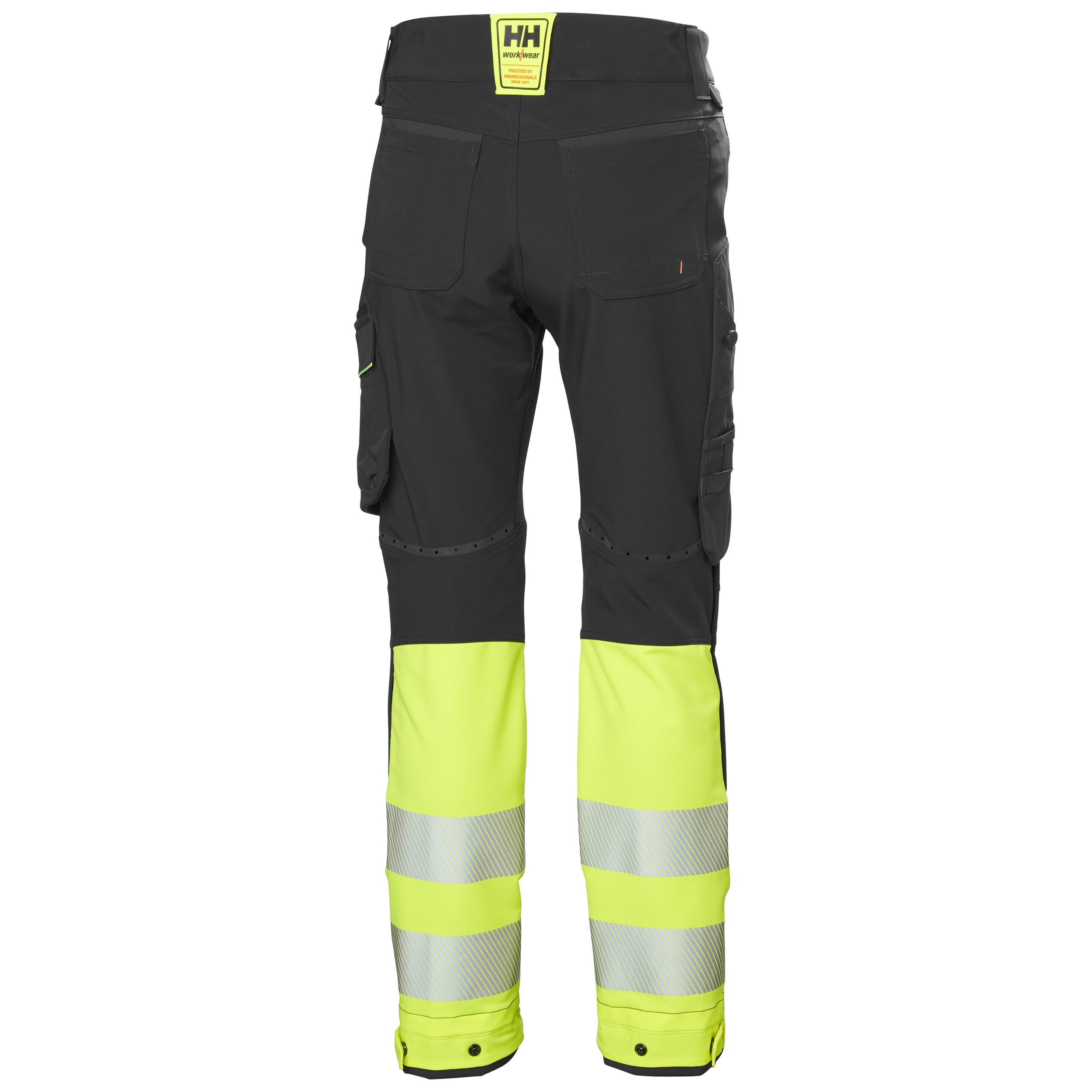 Byxor Helly Hansen ICU BRZ CNCT, HIVIS klass 1, gul/mörkgrå - Bild 2