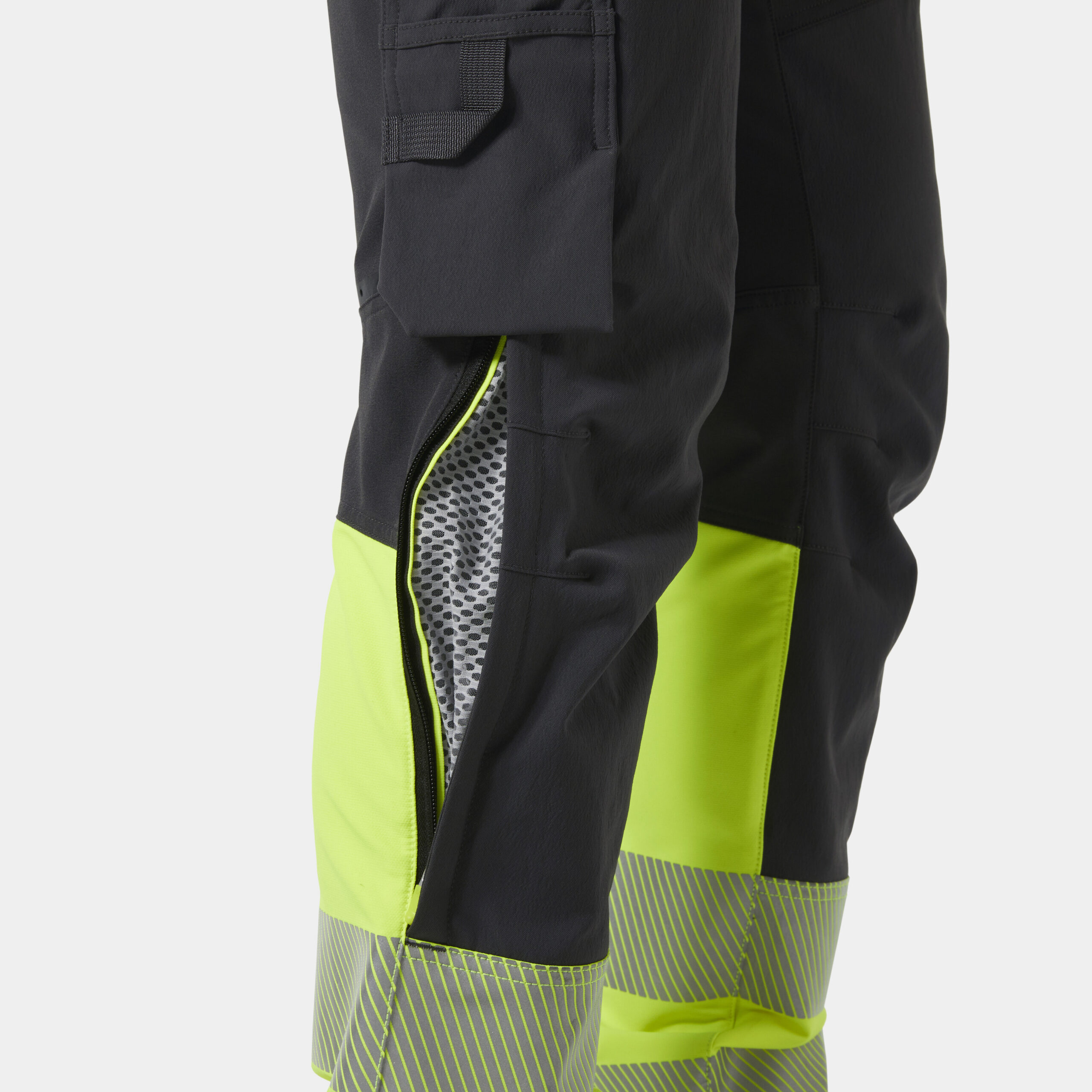 Byxor Helly Hansen ICU BRZ CNCT, HIVIS klass 1, gul/mörkgrå - Bild 3