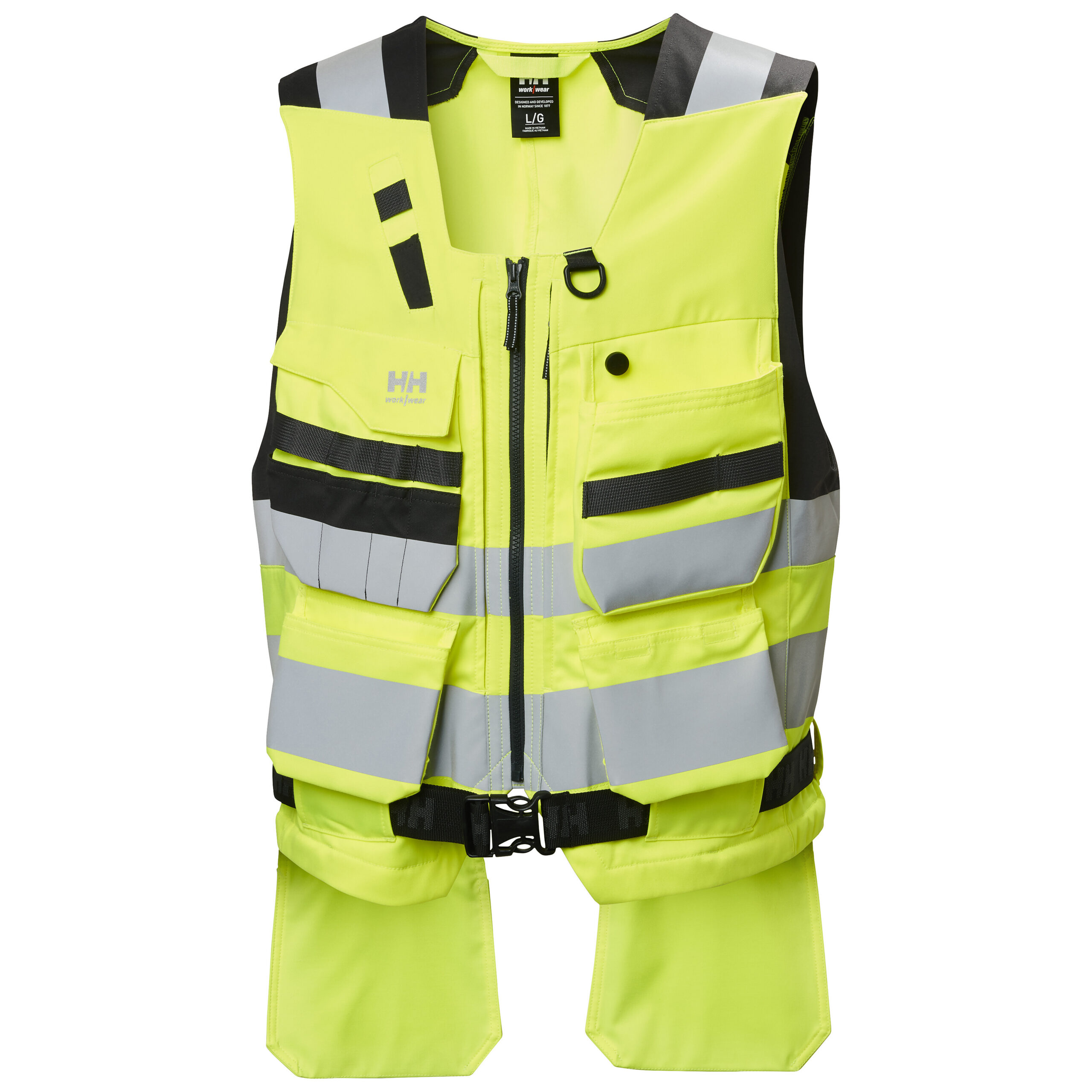 Hantverksväst Helly Hansen Alna 4X, gul/mörkgrå