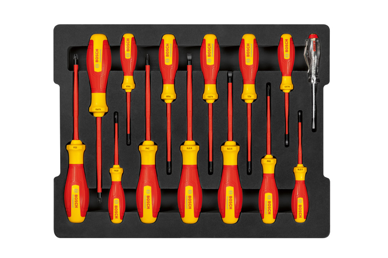 Skruvmejsel Bosch VDE Set 14pc, Mixed
