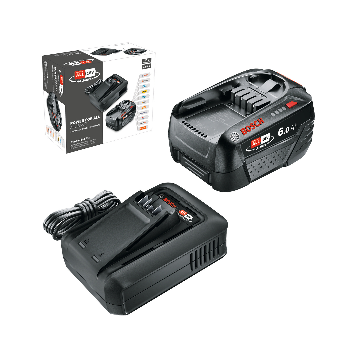 Startset Bosch Green Starter Set 18V, AL18-44, 1x6.0Ah