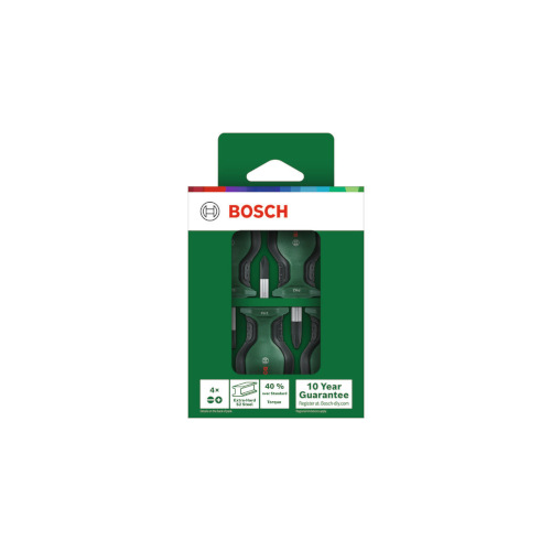 Kompakt skruvmejselsats Bosch Green, 4 st