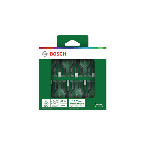 Kompakt skruvmejselsats Bosch Green, 6 st