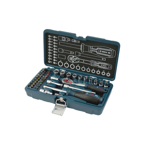 Bosch 1/4” spärrhandtagssats, 37 delar