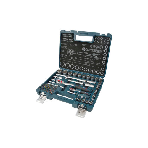Bosch 1/4" + 1/2" spärrnyckelsats, 80 delar