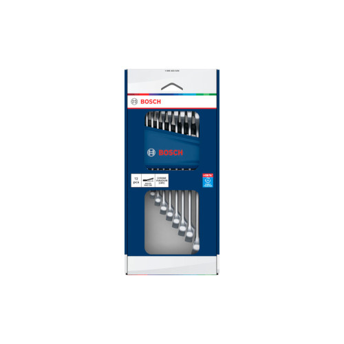 Bosch Kombinationsnyckelsats, 6–19 mm, 12 st.