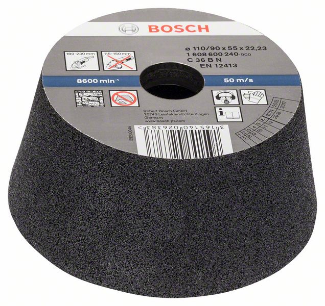 Bosch PRO Stone konisk slipskål, 90x110x55 mm, G30