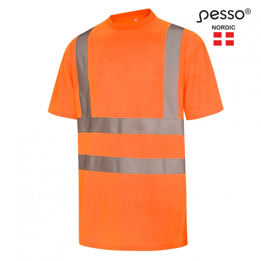 T-shirt Pesso HVM, HIVIS klass 2, varselorange