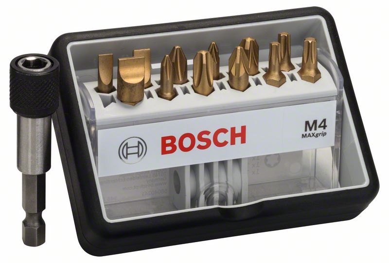 Bitssats Bosch Max Grip, 12 delar