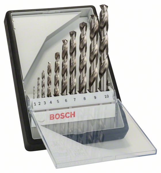 Bosch PRO Metal HSS-G-spiralborrsats, 10 delar