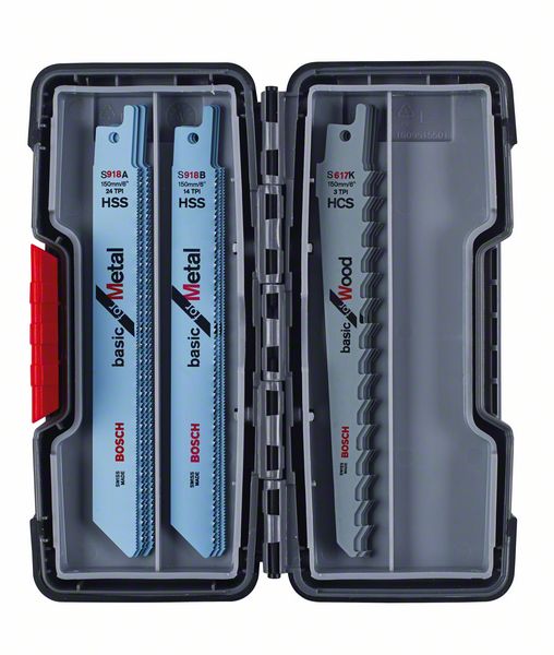 Bosch 15-delars tigersågbladssats Wood and Metal Basic
