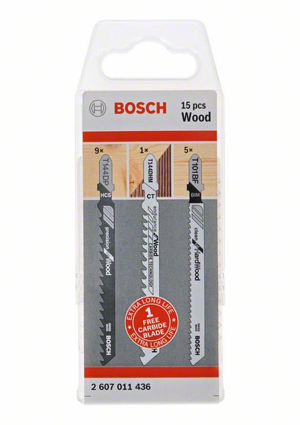 Bosch PRO Wood-sats, 15 st