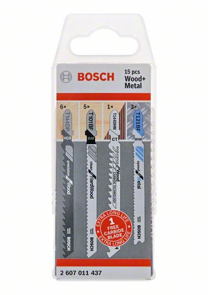 Bosch PRO Wood and Metal-sats, 15 st