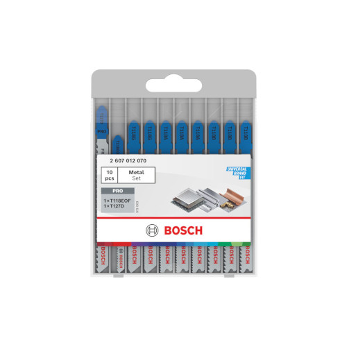 Bosch Sticksågbladsats för metall, 10 st