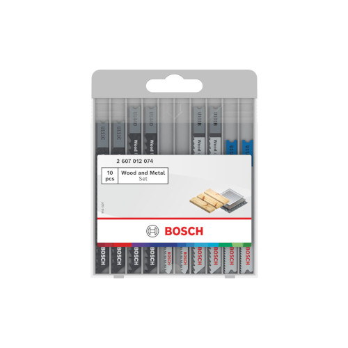 Bosch Wood and Metal sticksågbladsats, 10 delar