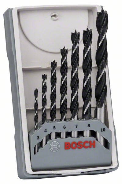 Bosch PRO Wood-träspiralborrsats, 7 delar