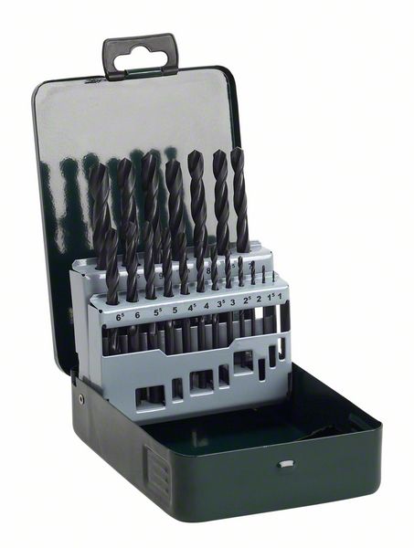 Borrsats Bosch -delar.HSS-R, 19 st