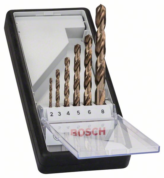 Bosch PRO Stainless Steel HSS-Co-spiralborrsats, 6 delar