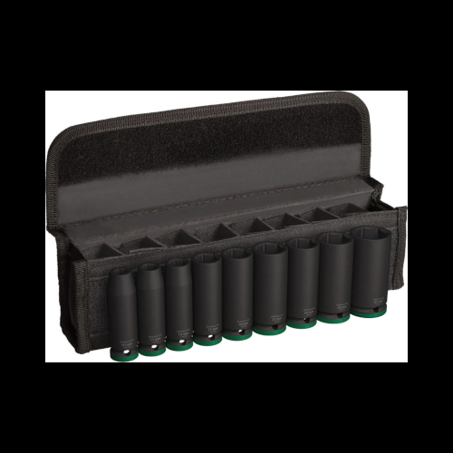 Bosch PRO Impact Socket Set, 1/2", djup, 9 st