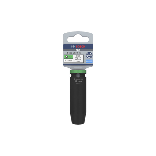 Bosch PRO Impact Socket, 1/2", 11 mm, djup