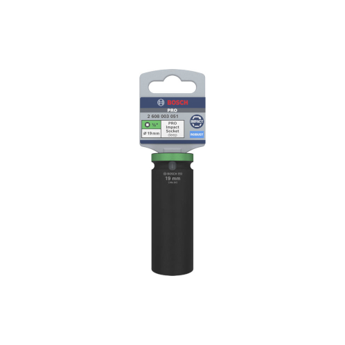 Bosch PRO Impact Socket, 1/2", 19 mm, djup