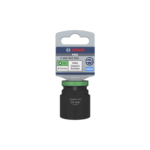 Bosch PRO Impact Socket, 1/2", 24 mm, standard