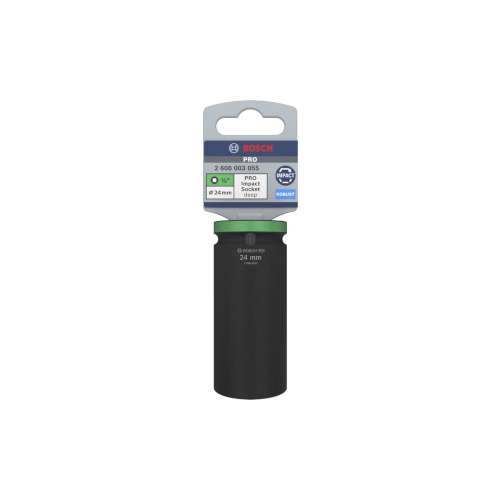 Bosch PRO Impact Socket, 1/2", 24 mm, djup