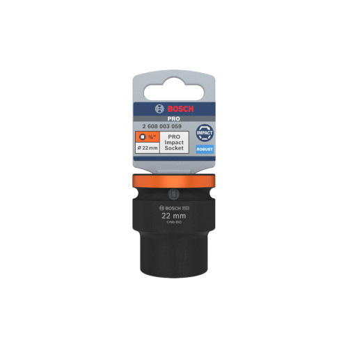 Bosch PRO Impact Socket, 3/4", 22 mm, standard