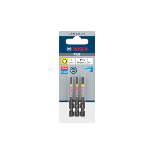 Bosch PRO T Impact-bits, T10, T15, T20, 55 mm, 3 st