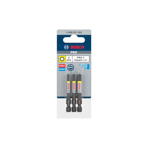 Bosch PRO T Impact-bits, T25, T30, T40, 55 mm, 3 st