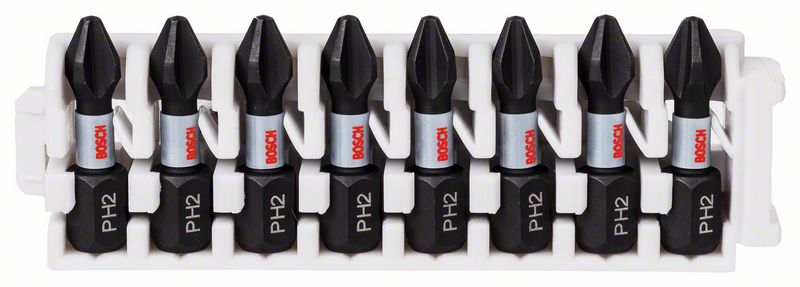 Bosch PRO Phillips impact-bits, PH2, 25 mm, 8 delar