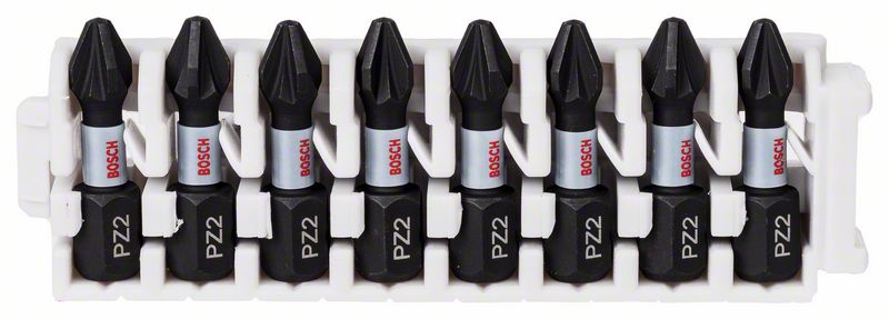 Bosch PRO Pozidriv Impact Bits, PZ2, 25 mm, 8 delar