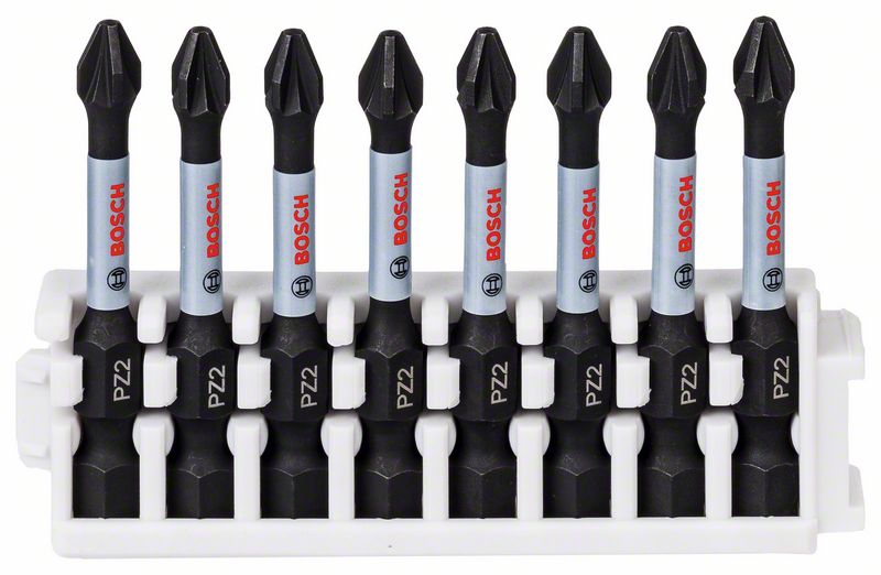 Bosch PRO Pozidriv Impact Bits, PZ2, 55 mm, 8 delar