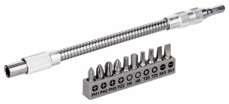 Bosch Sats med Extra Hard bits med förlängare, 11 st