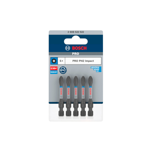 Bosch PRO Phillips impact-bits, PH2, 55 mm, 5 st