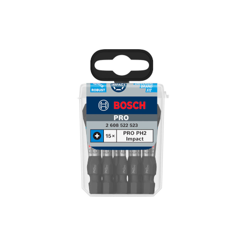 Bosch PRO Phillips impact-bits, PH2, 55 mm, 15 st