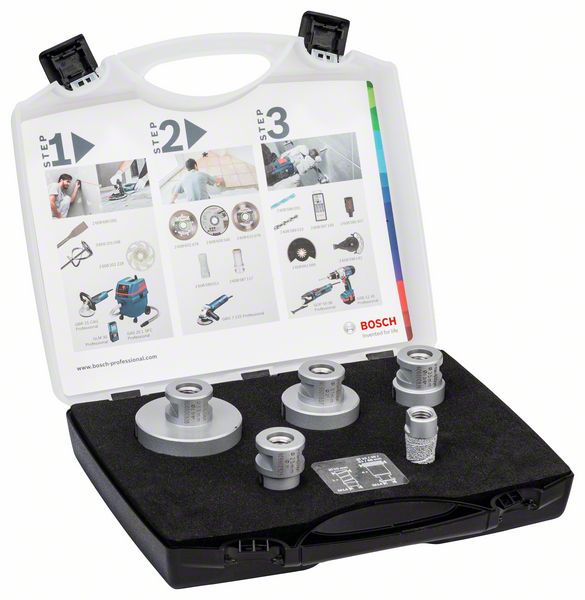 Bosch PRO Ceramic torrborrkrona sats, 68 x 33, 51 x 33, 35 x 33, 25 x 33, 20 x 33 mm, M14, 5 st